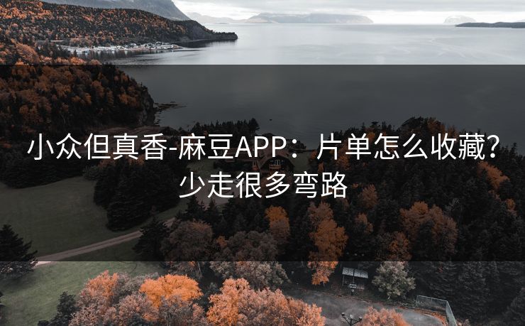 小众但真香-麻豆APP：片单怎么收藏？少走很多弯路