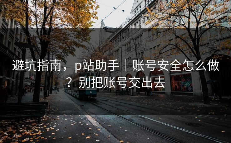 避坑指南，p站助手｜账号安全怎么做？别把账号交出去